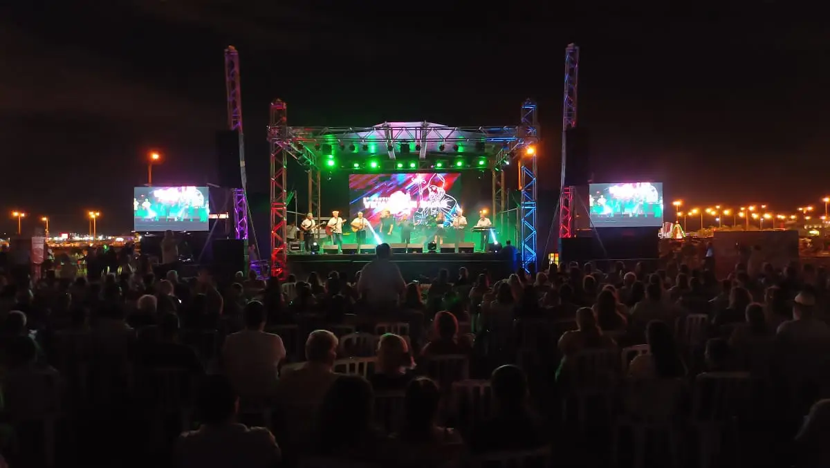 Escenario para concierto