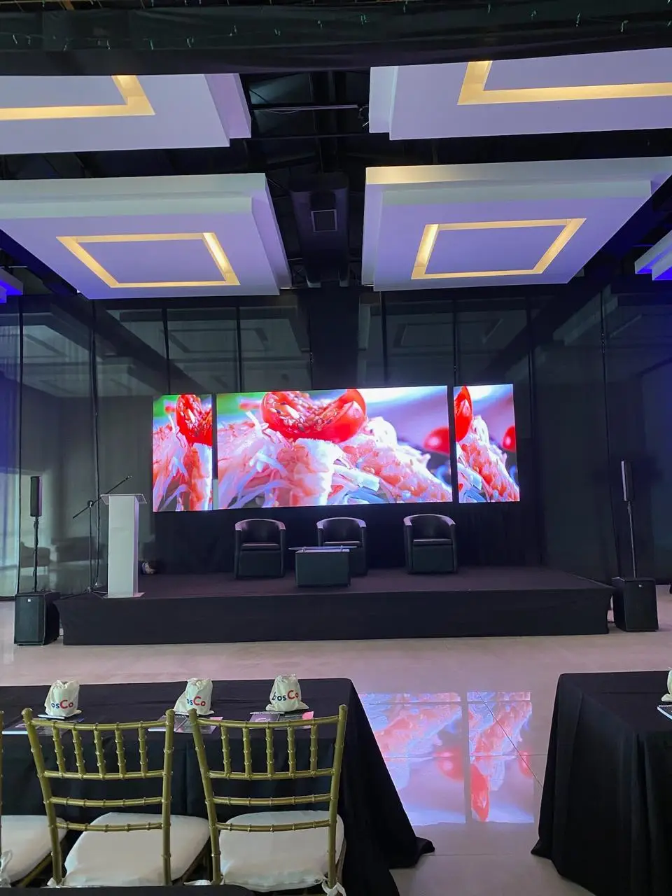 Pantalla LED de 6 x 2 metros